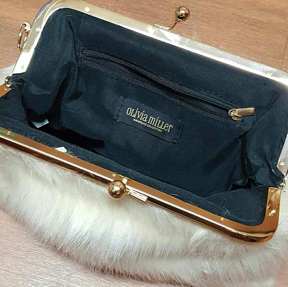 Olivia Miller 'Iselle' All Over Fur Shoulder Bag - Picture 4 of 6